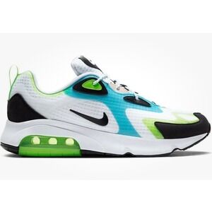 Nike Air Max 200 SE Oracle Aqua White Black Electric Green CJ0575-101 Mens 10.5